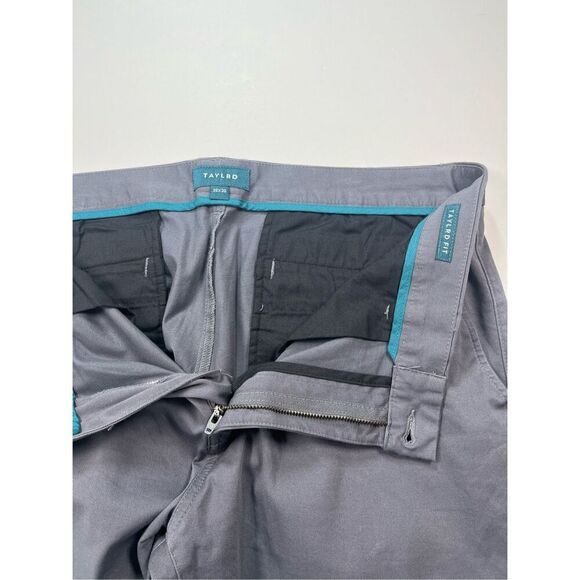 TAYLRD Tech Chino Pant Taylrd Fit Size 36 X 30 Blackened Pearl Grey Golf Work - Picture 3 of 8